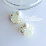 再販 雪のピアス