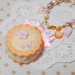 値下げ品☆【a・チョコチップバニラ】うさぎのアイスサンドクッキー／バッグチャーム