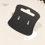 樹脂 パイナップル×ミニピアス silver