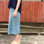 スカラップワイドパンツ♡再販