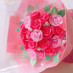 新作 ミニチュア 薔薇花束   LL
