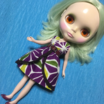ブライス、リカちゃん用ワンピース、パープル