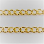 (5m) キヘイチェーン 2.5x1.7x0.5mm 細いタイプ -  ゴールド