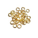 丸カン 約7mm x0.7mm 約300個セット -  金 / ゴールド