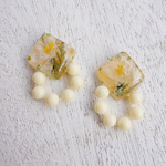 ふんわりflowerのビィンテージビーズ(ピアス／イヤリング)
