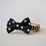 【再販】猫の首輪スターリボン（ストライプ）