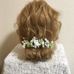 造花 ヘアアクセサリー 6本セット