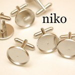 セッティング＊カフスボタン　シルバー6個