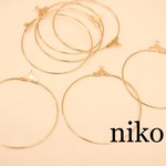 10本＊フープパーツ＊ゴールド40mm