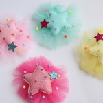 【4色1セット】ラメ入りヘアピン、ヘアゴムパーツ