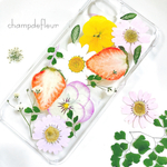 pinkstrawberryのオーロラ押花iPhoneケース