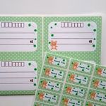★宛名シール＆Thank Youシール☆くまとクローバー★