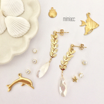[NEW]natural*白蝶貝とリーフのアクセサリー