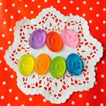 再入荷★懐かしい★ドロップ型カボション★7色セット