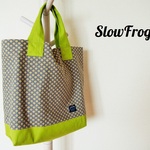 つれていこうbag  Nordic Flower グレー