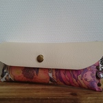 【送料無料】リバティ ラミネートのメガネケース  ポーチ  タッセルつき