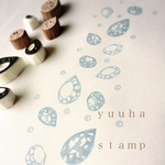 ～ jewel drops ～  キラキラ雫の消しゴムはんこ7点セット