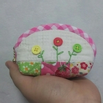 かわいいお花のパッチワークポーチ！✨その②