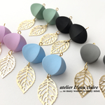 Lantern ＆ Leaf 🌿 ピアス/イヤリング