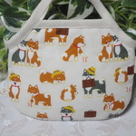 ハンドメイド　ミニ柴犬　少し大き目　小物入れ