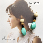 No.S320  ターコイズ❣︎アンティークピアス