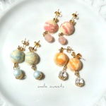 ひんやりアイスクリームのピアス&イヤリング