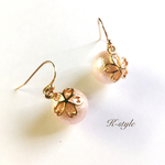 桜コットンパールpierce・earring