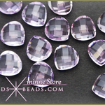 【宝石質特注ルース☆1粒売り】ピンクアメジスト マロン (チェッカーカット) 7mm AAAグレード 穴なし ルース 天然石 素材