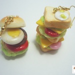 【再販】食べちゃダメよ！サンドイッチ＆ハンバーガーピアス
