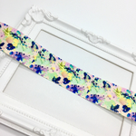  《2m分》水彩画風パープルmixグログランリボン(38mm)-222
