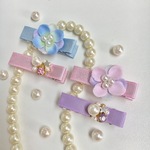 あじさいと星のヘアクリップset baby&kids