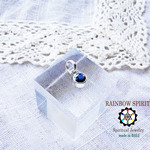 ★送料無料★✼プラチナ加工✼ブルーサファイア/6mm/9月誕生石༺バリ島の僧侶の祈祷＆浄化❥ヒーリングペンダント༻★大切な人へのギフトに/誕生日プレゼント/記念日/出産祝い