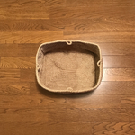 麻ひもの古新聞紙入れ