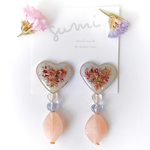 heart flower bouquet ＊ ピアス/イヤリング