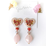 heart flower bouquet ＊ ピアス/イヤリング