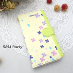 紫陽花と雨音手帳型スマホケース/iPhone16/iPhone11/iPhone12/iPhone17/iPhone17e/iphone14