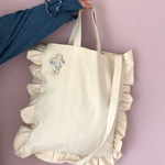 【aprilmayjune様専用】Ms.simple 2WAYフリルキャンバストートBAG