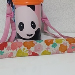 送料無料☆お花×ちょうちょの水筒肩紐カバー