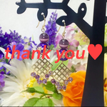 sakuraｘviolet～ピアス～送料無料♫
