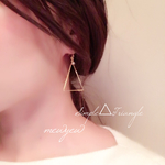 感謝価格❤︎シンプル△トライアングルピアス＊イヤリング