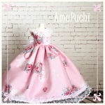 バックリボンのプリンセスローズドレス