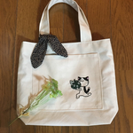 ねこ刺繍のトートバッグ