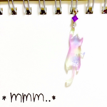 こすみっく紫ねこ☆ぴあす【受注製作】