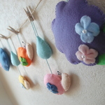 ＊ｋさまオーダー品＊【アジサイのお色♪ピンク・紫】 かたつむり あじさい ガーランド