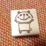 名前スタンプも可☆消しゴムハンコ「パンダ」