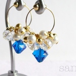 petit earring＊capri blue
