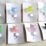 【選べる】七色の宇宙猫イヤホンジャック