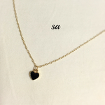 再販2！！Black♡miniheart 華奢ネックレス