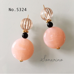 No.S324 Pink♥︎シャーベットカラーピアス