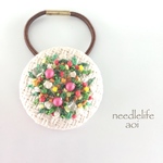 南の国から〜刺繍ヘアゴム〜